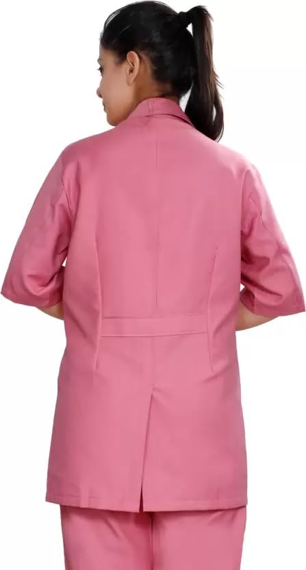 Lab Coat Half Sleeves Pink (XL) - Image 2 thumbnail