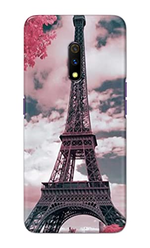 Image of Lovers Famous Place Eiffel Tower in Paris Hard Back Case Cover for Realme X /Oppo K3, RMX1901 Back Cover -(J5) VNS2227