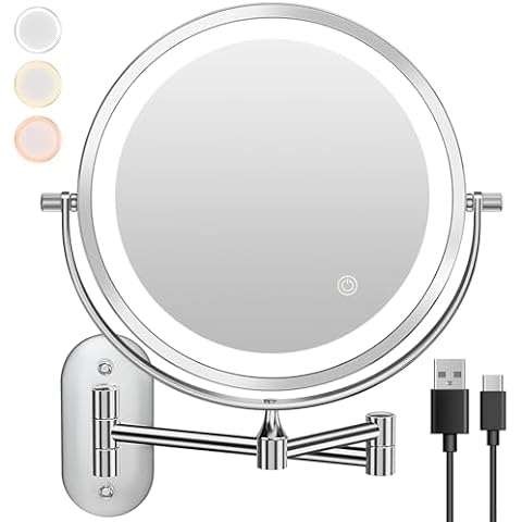 Auxmir 6.7in Double-sided Makeup Mirror Cover