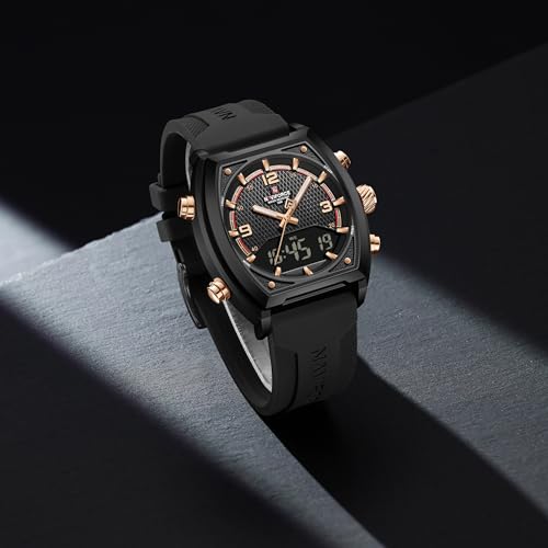Image of NAVIFORCE NF9242 Dynamic Racing Style Multifunctional Analog-Digital Watch