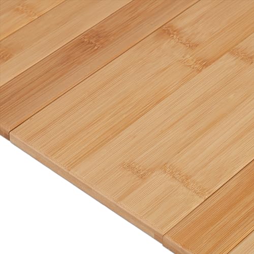 Bandeja de bambú flexible para apoyabrazos de sofá, elegante accesorio natural de salón 7