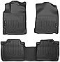 Husky Liners Weatherbeater Series | Front & 2nd Seat Floor Liners - Black | 99551 | Fits 2010-2015 Lexus RX350/RX450h 3 Pcs