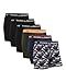 Produktbild DANISH ENDURANCE 6er Pack Boxershorts Herren, Weiche Baumwolle, Unterhosen Männer mit Stretch, Mehrfarbig (3X Schwarz, 1x Grün/Orange, 1x Marineblau/Bordeaux, 1x Retro) mit Eingriff XL