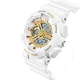 nivrel uhren armband ▶ Durchdachtes Design: Wenn Sie die Uhrzeit nachts oder in einer dunklen Nacht überprüfen möchten, drücken Sie die Taste für die Hintergrundbeleuchtung nur leicht, um den Lichteffekt anzuzeigen.