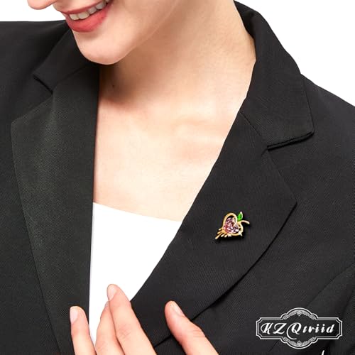Image of Brooches For Women,14k Gold Plated Copper,Crystal Brooch,Love Brooch,Heart Brooches,Brooches Pin for Birthday, Christmas,Valentines, Wedding Parties, Anniversaries,Mother's Day