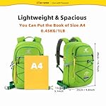 SKYSPER Kids Backpack 12L Children School Bag Child Boy Girl Pack Ages 4-8 for Traveling Day Trips Classes Camping(Applegreen) - Image 3
