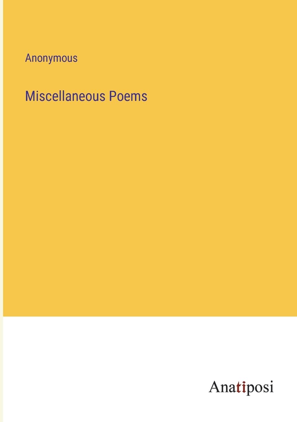 Miscellaneous Poems