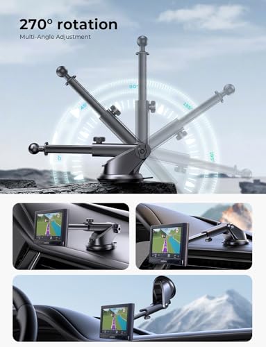 image for iGoevo GPS Mount for Garmin - Dashboard and Windshield Garmin GPS Moun