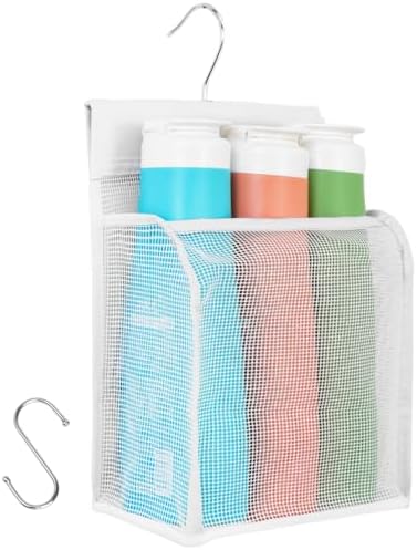 Amazon.com: GGMOVE Hanging Mesh Shower Caddy College with Hooks, Bath ...