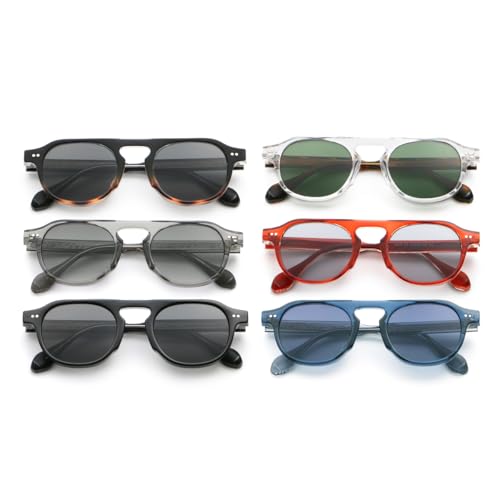 Round Frame Sunglasses for Women Men Retro Sunglasses UV400 Trendy Glasses4