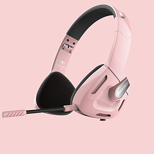 iKiKin Cuffie da gioco con microfono compatibili per PC PSP PS4 laptop Mac, cuffie da gioco over ear Cuffie pieghevoli con eliminazione del rumore con audio surround Stereo (Nero)