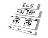 Rear Shock Replacement Decal Sticker Compatibale for Fox 2021 DPX2 Performance Elite Series Black (Matte)