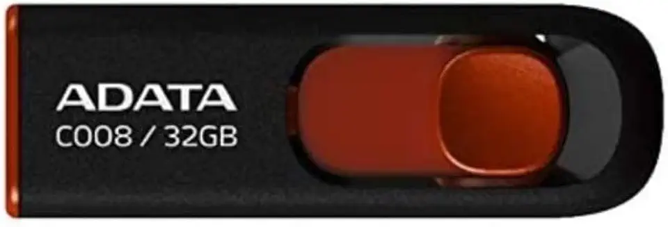 PEN DRIVE ADATA AC008 32GB PRETO/VERMELHO AC008-32G-RKD