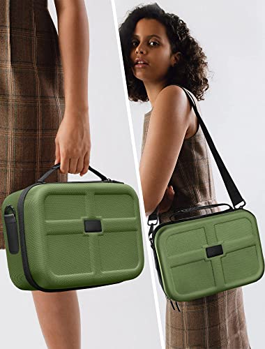 Coowps Carrying Storage Case For Nintendo Switch/Switch Oled Model, Portable Full Protection Hard Shell Soft Lining Travel Bag For Switch Console Pro Controller Accessories Green #TOP5