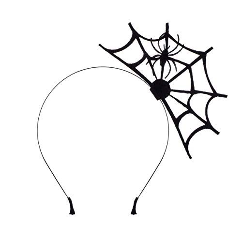 Halloween Spider Web Fasciantor Spider Spiderweb Halloween Party Head Piece (Black Spider) #TOP1