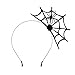 Ahmty Halloween Spider Web Fascinator Spider Spiderweb Headband (Black)