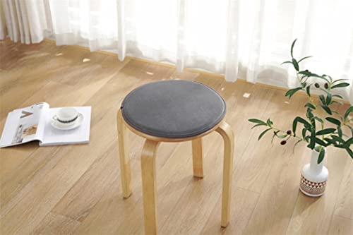 Coussin de chaise rond antidérapant en éponge confortable pour tabouret jaune 34cm