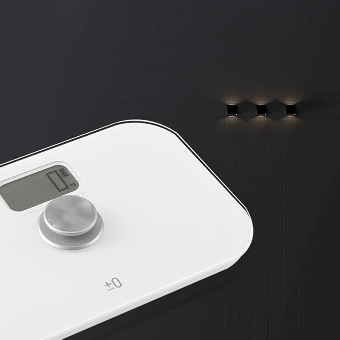 Weight Scale, Precision Digital Body Bathroom Scale, Tempered Glass Easy Read Backlit LCD Display, 330 Pounds, White (kg/lbs)