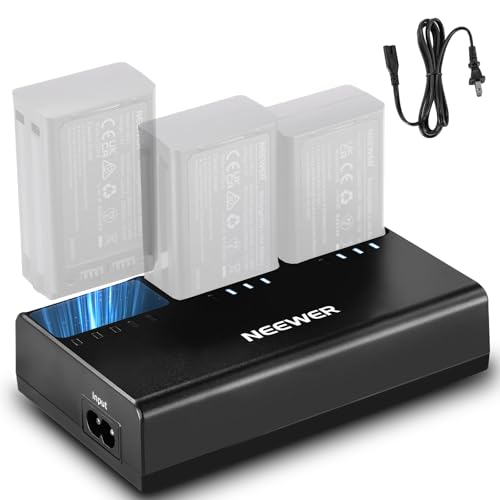 Image of NEEWER NC3-Z1 Triple Slot Battery Charger Kit for NEEWER Z2 Z1 Z760 Z880 TTL Speedlite Flash, 7.4V /2600mAh Li ion Battery, DC 8.4V /5V Output AC USB Charger with AC Power Cord (US Plug)