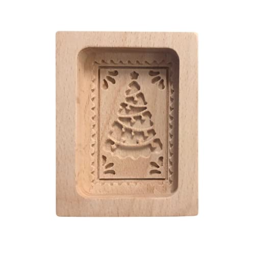 Keksformen Holz, Keksausstecher Kinder Plätzchen Ausstecher Holz Cookie Cutter zumBacken 3D Geschnitzt Lebkuchen Keks Stempel für DIY Keksstempel Prägung Kunsthandwerk Dekoration (Q, One Size)