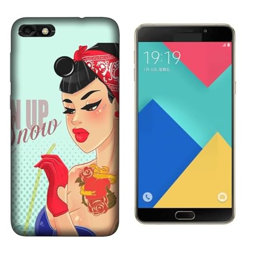 Mobilskal Skal kompatibel för Huawei Y6 PRO 2017 Moderna prinsessor mörk dam prinsessa/Skriv ut även på sidorna/Telefon hård snap på anti-slip anti-scratch chock-resistent skyddande styv
