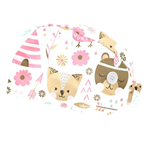 Chapeau de travail anti-transpiration casquette bouffante respirante animaux x2