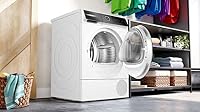 Bosch WQB235B40 Wäschetrockner Serie 8, Wärmepumpentrockner mit 8kg Fassungsvermögen, AutoDry, SmartDry, Home Connect, AntiVibration Design, Sensitive Drying System, Weiß, 60cm – Ansicht 9