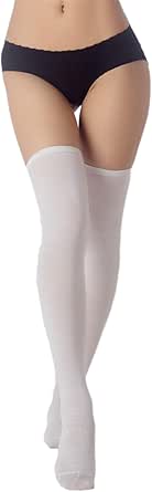 Bas Autofixants Cuissardes Femme - Style Japonais Avec Dentelle Et Lacets - 90% Nylon, 10% Spandex