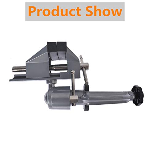 Findmall DOES NOT APPLY Universal Table Vise 3 Aluminum Swivel 360 Degrees Rotating thumb #2