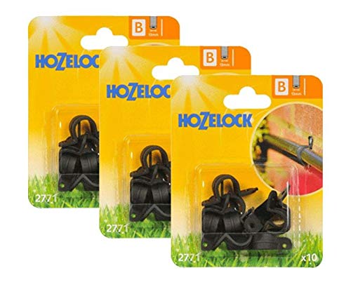 Image of Hozelock 36 x 2771 Supply Hose Clip 13mm Micro Irrigation Automatic Watering