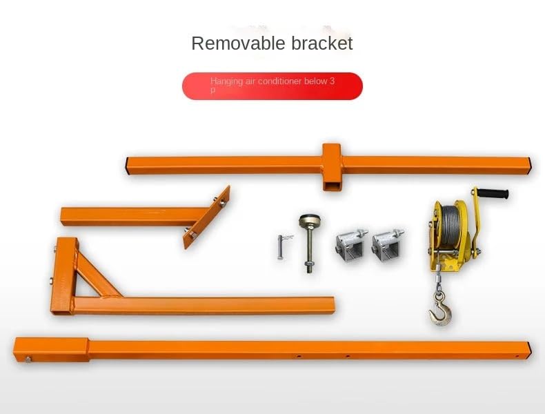 Herramienta de elevación para aire acondicionado exterior con grúa manual 6