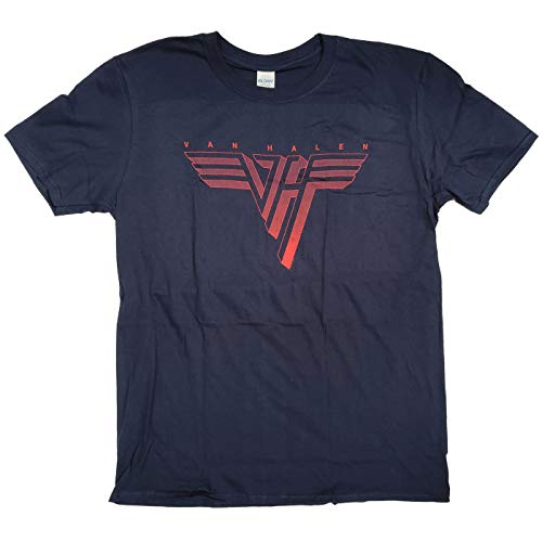 Photo de T-shirt Van Halen - Logo classique 100% officiel - Bleu - Large