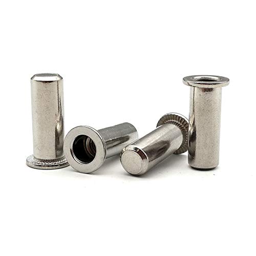 Flat Head Rivet Nut Sealed M4 M5 M6 M8 Blind Threaded Inserts Nut Closed End Hermetic Waterproof Nut DUO ER (Size : M8 (8pcs))
