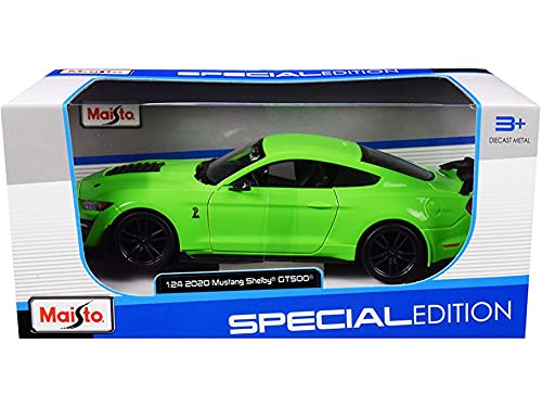 2020 Ford Mustang Shelby Gt500, Bright Green - Maisto 31532Gn - 1/24 Scale Diecast Model Toy Car #TOP3
