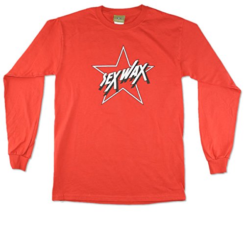 Sex Wax Mens Star Long Sleeve Tee in Red - Large