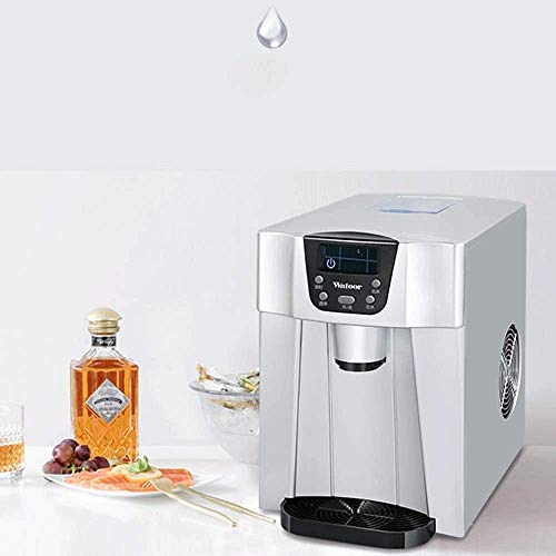Fabricadora de hielo automática de 9,5 kg, máquina para hacer cubos de hielo de acero inoxidable, compacta para encimera, ideal para cocina y bares miniatura 2