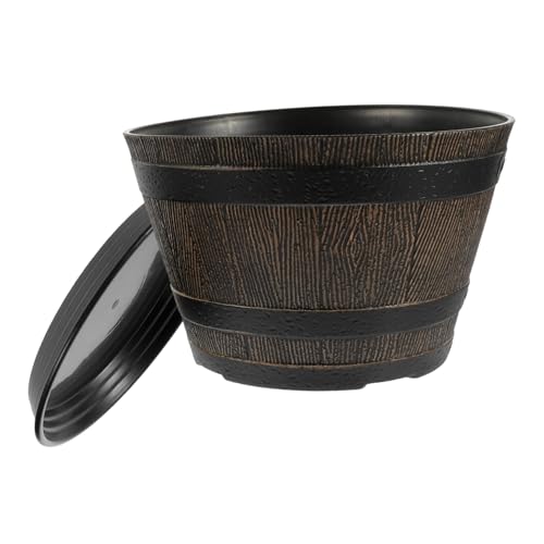 HEMOTON 1 Ensemble Pot de Fleurs Intérieur Conteneur de Plantes Rétro Durable Drainage pour Décoration Intérieur