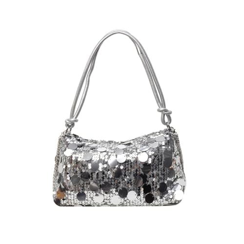 Women Sequin Bag Small Shoulder Tote Sparkly Purse Clutch Handbags Evening Bag Party Bling Glitter Sparkle Sequin Purse
