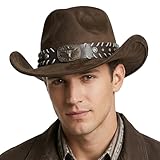 SANSTHS Cowboy Cowgirl Hat for Men Women Black Western Cowboy Hats Wide Brim Felt Western Hats for Rodeo Party Daily Wear