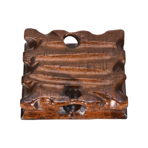 PATIKIL Wooden Display Stand, 4 x 4 Inch Square Teapot Vase Bonsai Base Wood Stand Holder for Home Office Decoration - Image 4
