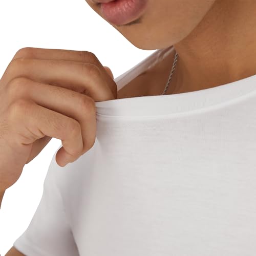 Hanes Men's Originals Supersoft T-Shirt, Viscose from Bamboo Undershirt, 2-Pack4