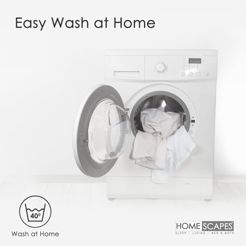 HOMESCAPES Luxury Duck Feather Cushion Inserts 65cm x 65cm (26 x 26”) Perfect Bounce Back and Down-Proof Cover, Generously Filled Inner Pads Fillers, Hypoallergenic, RDS Certified, Machine Washable - Image 4