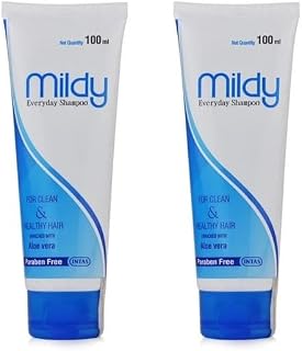 Mildy Everyday Shampoo for Clean & Healthy Hair Enriched with Aloe vera 100ml pack of 2 Price In India