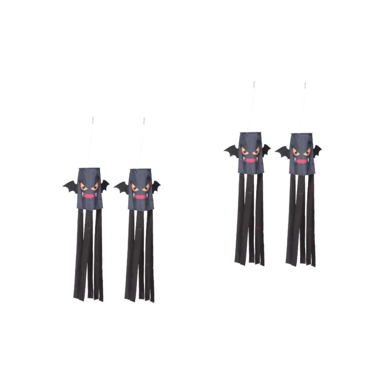 POPETPOP 4 Pz manica a di Halloween manica a pipistrello di Halloween decorazione da appendere fantasma bandierine spaventapasseri calza antivento in nylon