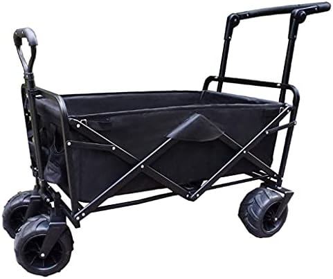 Portable Beach Wagon Heavy Duty Foldable Garden Cart Garden Trolley Folding Wagon Pull Wagon Hand Cart Folding Cart Wagon Truck Wheelbarrow