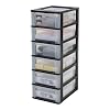 Iris Ohyama, Aufbewahrungsturm, Organizer, 6 Schubladen à 7 L, A4-Format, transparent, Büro, Wohnzimmer – Organizer…