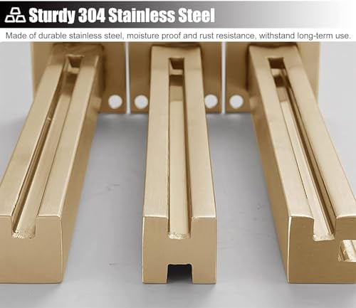 Glass Railing Post System - Secure Balustrade Kit with Square Clamp for Balcony, Staircase, Deck Guardrail - Durable, Easy Install, Modern Design, Safety Compliant