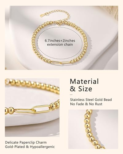 PINKDODO Always Linked at Heart – Adjustable Sister Paperclip Bracelet Gifts, Meaningful Jewelry for Sister Women4