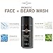 stubble & stache Face Wash and Beard Wash for Men – Daily Facial Cleanser with Niacinamide, Aloe Vera, Green Tea, and Probiotics – Fragrance-Free – 3.4 fl oz