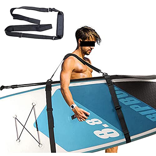 for SUP Paddle Board Carry Strap - Adjustable Heavy-Duty Shoulder Belt Storage Sling Surfboard Carrier Accessories - Paddleboard Carrying Strap for Kayaks Surfboards Longboards Canoe